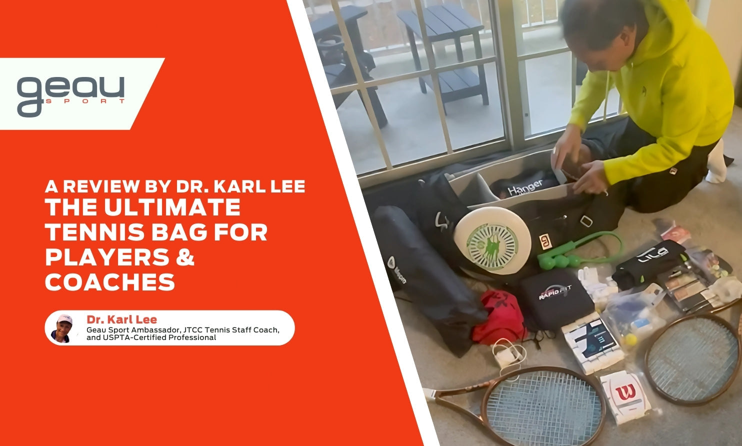 バオ Ultimate Tennis Bag Review by Dr. Karl Lee | Geau Sport
