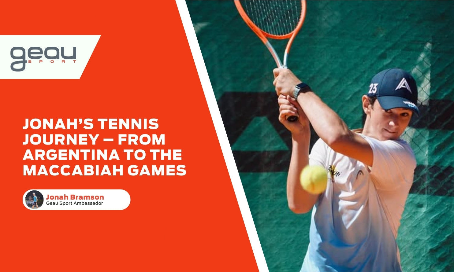Geau Ambassador: Jonah’s Tennis Journey – From Argentina to the Maccabiah Games